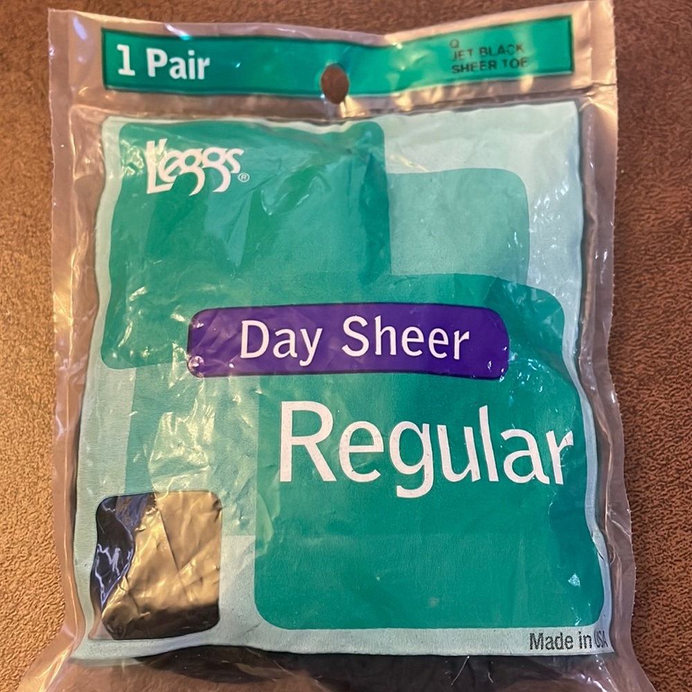 Vintage L’eggs day sheer pantyhose size Q